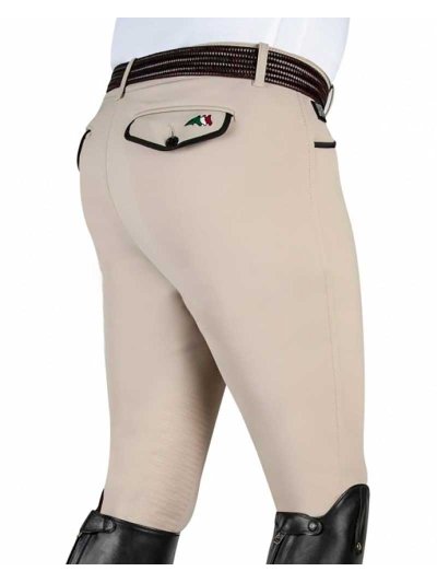 Pantalons d'hiver beige (grip aux genoux) pour homme Faber - Equiline