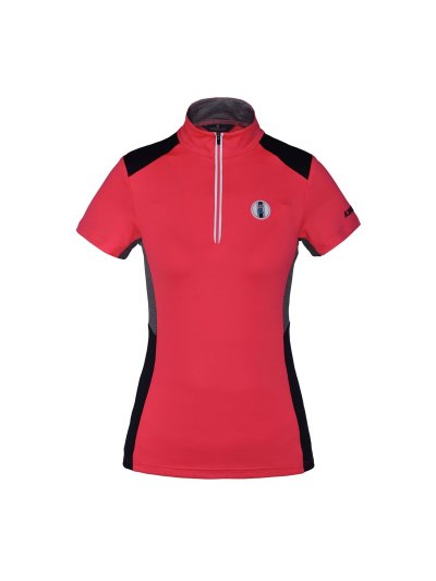 T-shirt d'entraînement à manches courtes corail/fuchsia pour femme Auriga - Kingsland