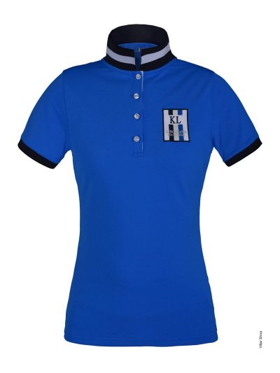 Polo en piqué à manches courtes bleu eléctrico (blue indigo bunting) pour femme Ursa - Kingsland