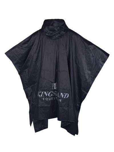 Coupe-vent/Poncho avec capuche bleu marine unisexe Octans - Kingsland - imagen 2