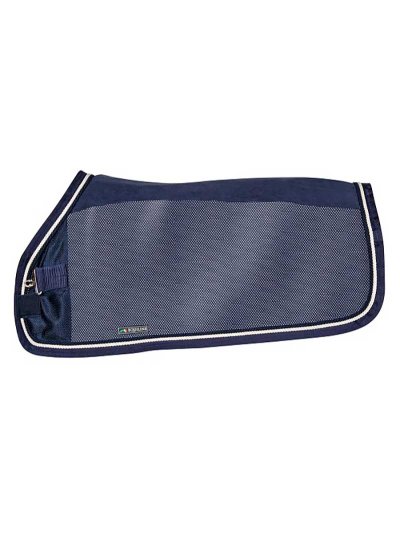 Manta anti insectos de tejido polar y red azul marino para caballo Venice - Equiline