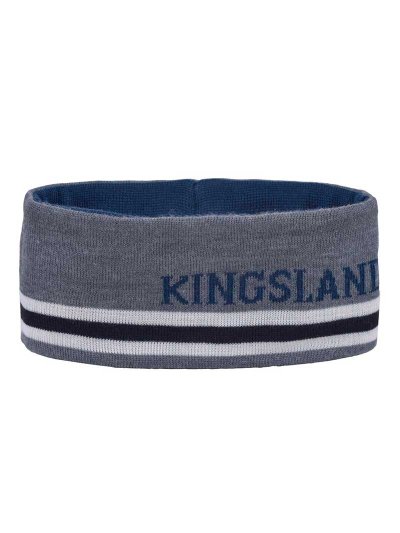 Banda fina de punto reversible azulón, blanco y gris Maddox - Kingsland - imagen 3