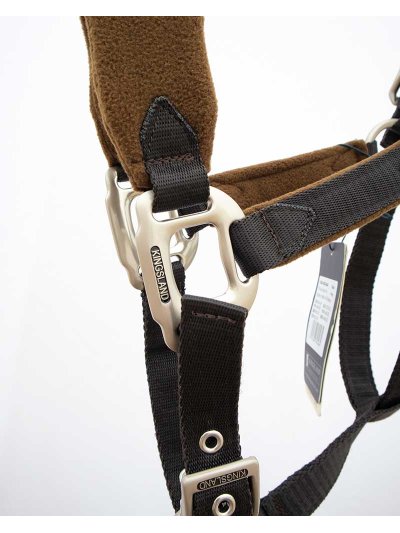 Licol d'écurie marron foncé et clair pour poney (C et D) Britany - Kingsland - imagen 4