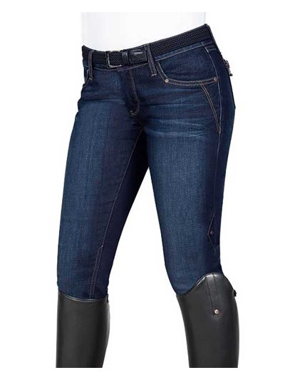Pantalons en denim foncé pour femme Deco - Equiline