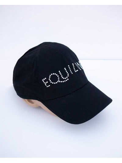 Black cap with sparkling details – Silvy - Equiline - imagen 2