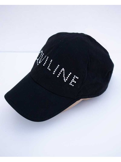 Black cap with sparkling details – Silvy - Equiline - imagen 3