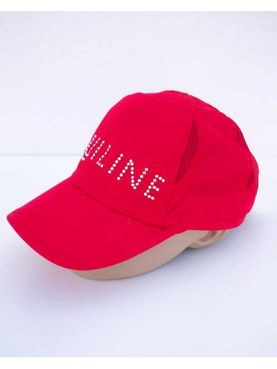 Red cap with sparkling details – Silvy - Equiline - imagen 3