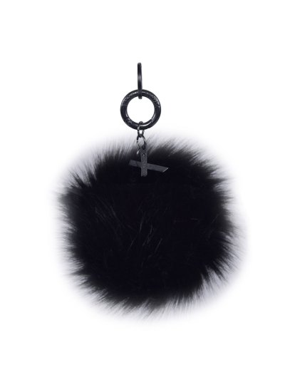 Llavero pompón de pelo sintético negro modelo Lomitos de Kingsland Dressage