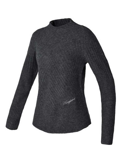 Dark Grey Textured Wool Jersey for Women – Frias Model – Kingsland Dressage