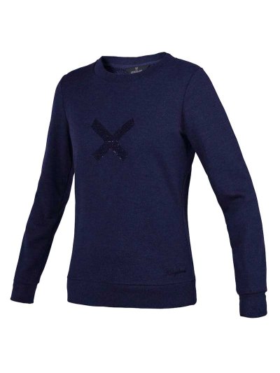 Navy Blue Sweatshirt (Shimmer Fabric) for Women – Olavarria Model – Kingsland Dressage