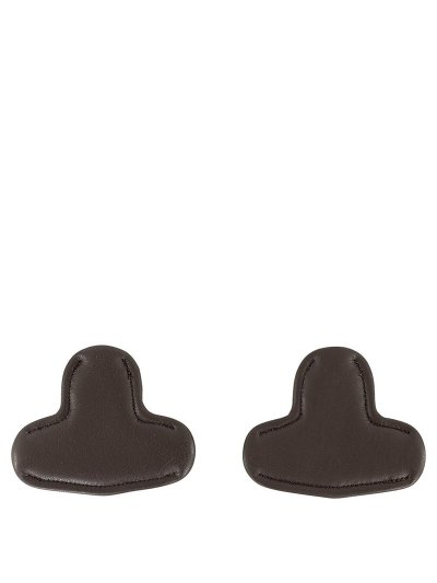 Protectores de carrillera de piel para hackamore marrón oscuro - BR - imagen 2