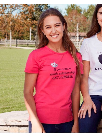 T-shirt à manches courtes fuchsia pour femme Ibiza - Kingsland