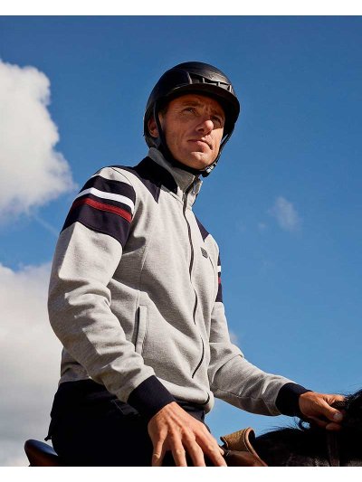 Sudadera gris con cremallera unisex Aspe - Kingsland