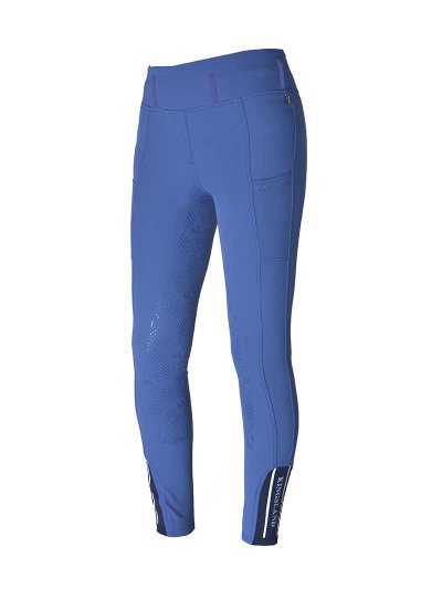 Pantalones pull-on con cintura ancha y elástica azules (grip culera) para mujer Katja - Kingsland