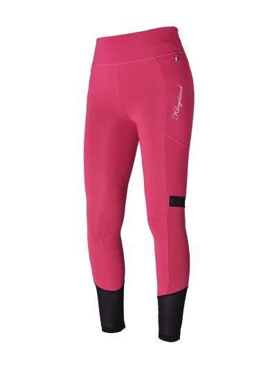 Leggings fucsias avec ceinture large (grip à fond intégral) pour femme Karina - Kingsland