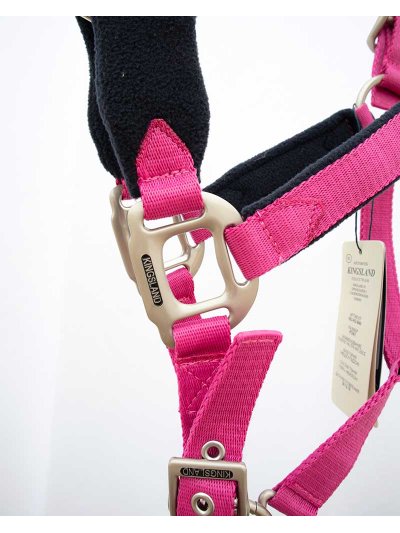 Licol d'écurie fuchsia et bleu marine avec sequins pour poney (C et D) Fugeret - Kingsland - imagen 4