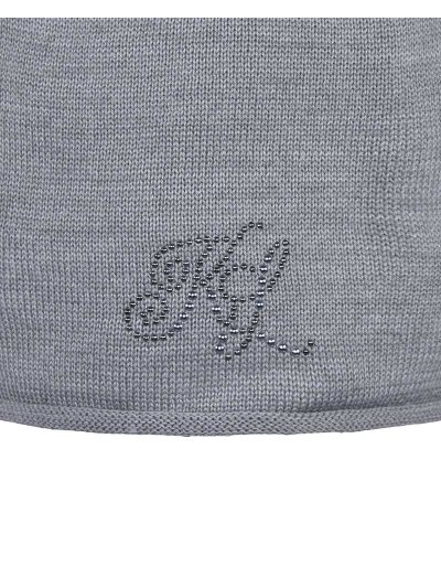 Grey fine knit beanie with studs – Mac Bride - Kingsland - imagen 2