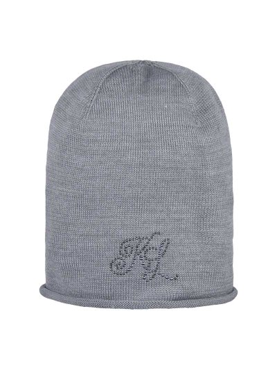 Grey fine knit beanie with studs – Mac Bride - Kingsland