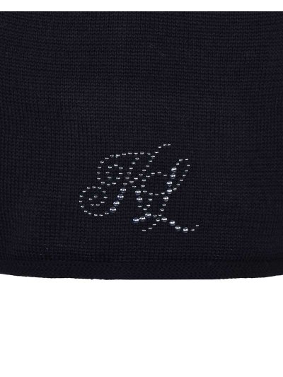 Black fine knit beanie with studs – Mac Bride - Kingsland - imagen 2