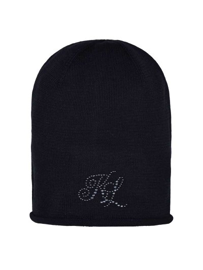Black fine knit beanie with studs – Mac Bride - Kingsland