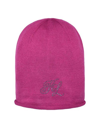 Pink fine knit beanie with studs – Mac Bride - Kingsland