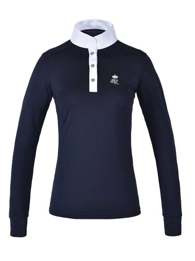 Polo de concours à manches longues bleu marine pour femme KLtimmins - Kingsland