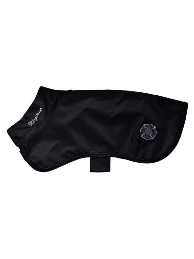 Abrigo para perros negro resistente al agua con interior polar KLakiak - Kingsland