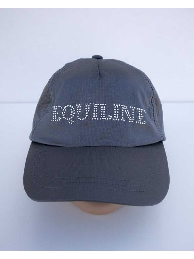 Shiny grey nylon cap with sparkling details – Illusion - Equiline
