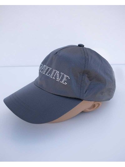 Shiny grey nylon cap with sparkling details – Illusion - Equiline - imagen 3