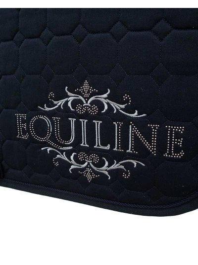 Sudadero de doma azul marino con bordado y tachuelas para caballo (full) Rarity - Equiline - imagen 2