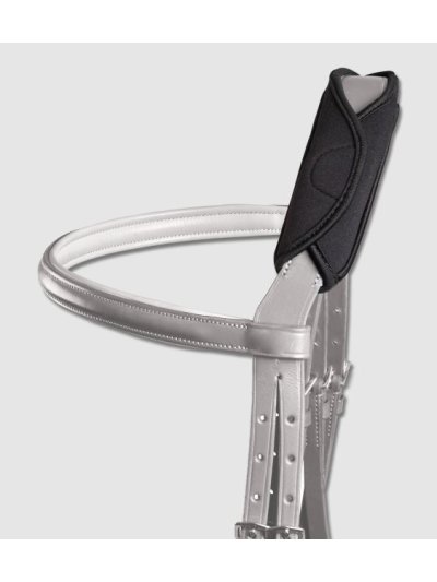 Protector de testera de gel negro con velcro - Waldhausen
