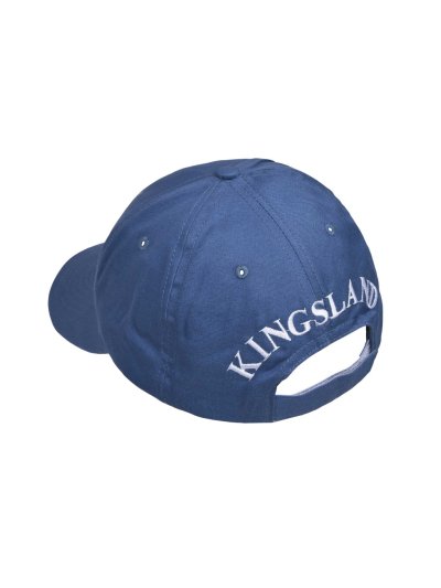 Bluish-grey cap with initials embroidered in white and navy blue KLargus - Kingsland - imagen 2
