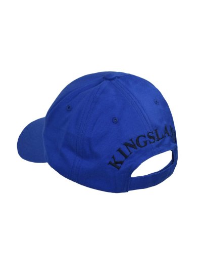 Electric blue cap with initials embroidered in white and navy blue KLargus - Kingsland - imagen 2
