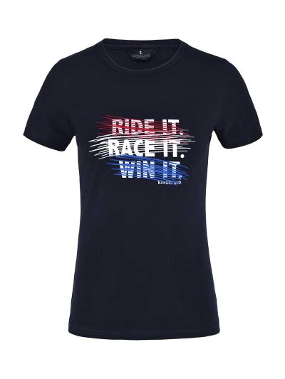 T-shirt à manches courtes bleu marine pour femme Ariana - Kingsland