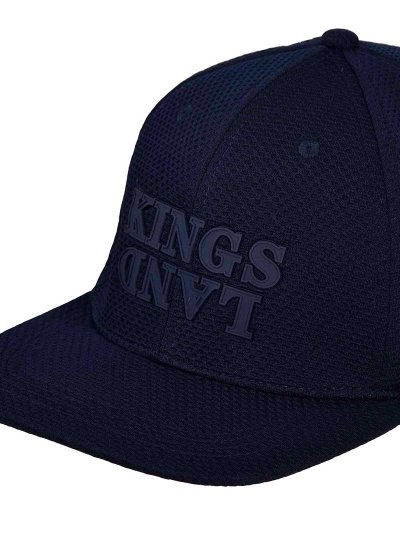 Navy blue flat visor cap with knitted mesh KLvilmer - Kingsland - imagen 2
