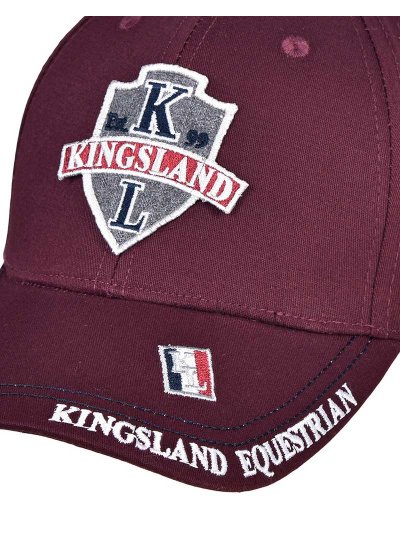 Burgundy cap with embroidered crest KLdonte - Kingsland - imagen 2