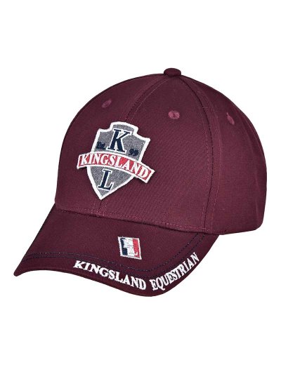 Burgundy cap with embroidered crest KLdonte - Kingsland
