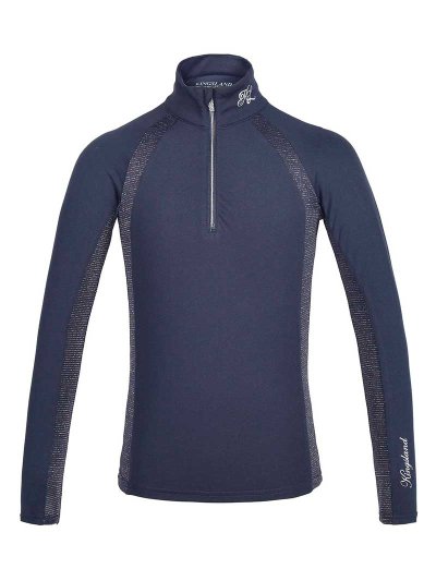 Camiseta de entrenamiento de manga larga azul marino para niña KLdianne - Kingsland