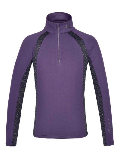 Camiseta de entrenamiento de manga larga morada y negra para niña KLdianne - Kingsland