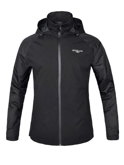 Coupe-vent fin matelassé noir avec capuche unisexe KLdexter - Kingsland