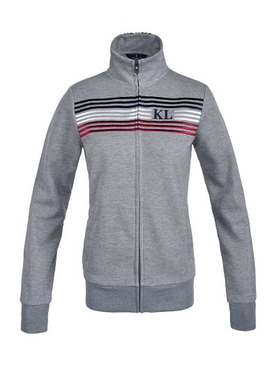 Sudadera con cremallera gris claro unisex KLdirk - Kingsland