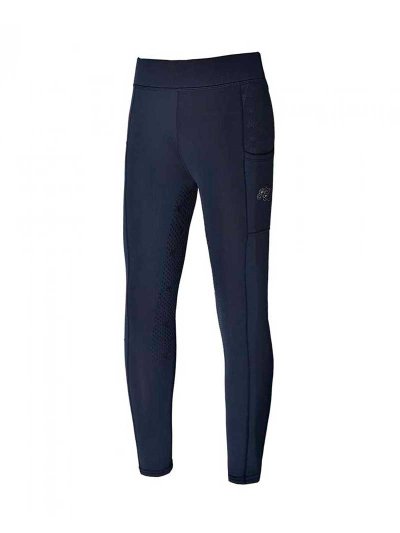Leggings d'hiver bleu marine (grip à fond intégral) pour fille KLkacy - Kingsland