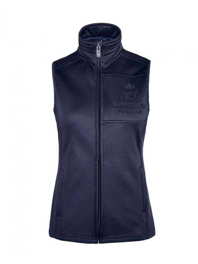 Women’s navy fleece vest – KLidella - Kingsland