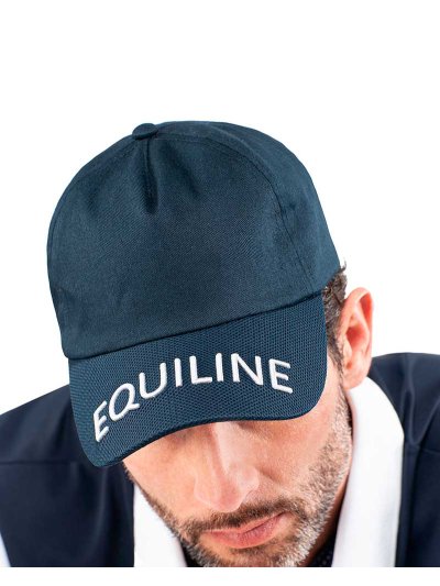 Navy blue cap with white embroidery Chance - Equiline
