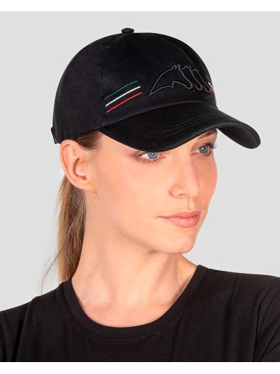 Casquette noir avec broderie frontal Enge - Equiline - imagen 3