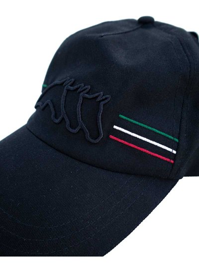 Casquette noir avec broderie frontal Enge - Equiline - imagen 2