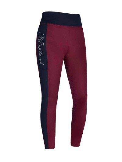 Mallas de invierno burdeos y azul marino (grip culera) para mujer - KLkarina - Kingsland Dressage