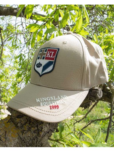 Casquette beige avec écusson brodé KLigor - Kingsland