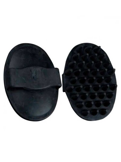 Almohaza negra de goma para masaje - Zaldi
