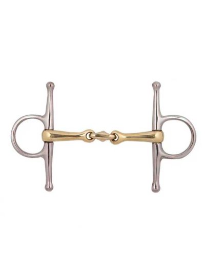 Filete de palillos (14cm) de 3 piezas con anillas de 15mm y diámetro 4,5cm para caballo - Zaldi